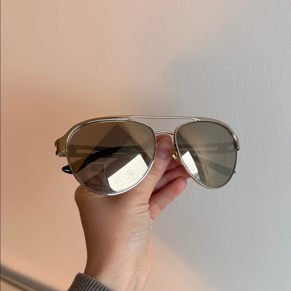 Versace Metallic Aviator Sunglasses